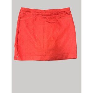 Croft & Barrow Womens Size 14 orange Cotton-Blend Skirt Regular